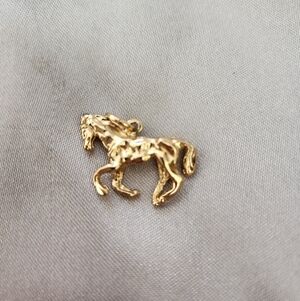 Faux Gold Horse Pendant